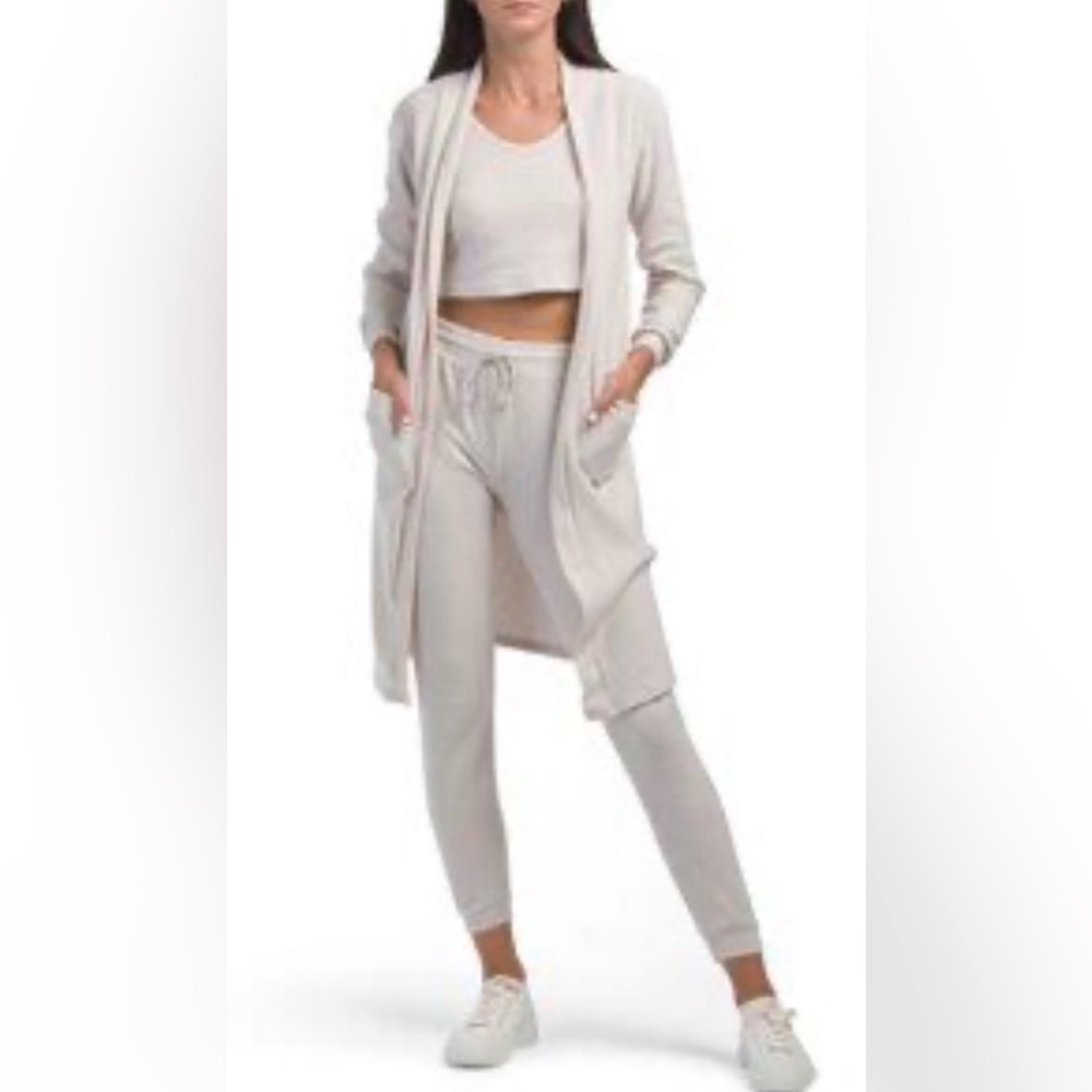 Better Together Elegant Cream Open-Front Cardigan Size Small